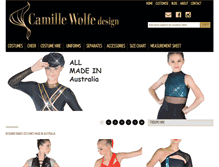 Tablet Screenshot of camillewolfe.com.au